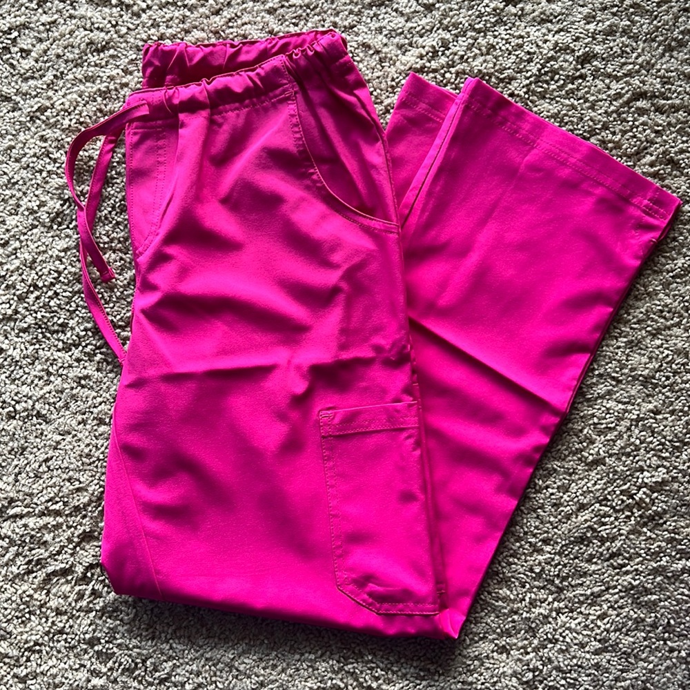 Hot pink scrub pants